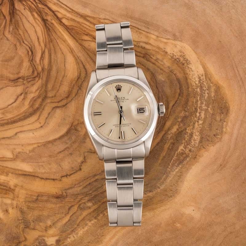 Rolex Date 1500 Silver Dial