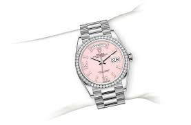 Rolex Lady Datejust 28 White Gold Pink Opal Diamond IX Dial & Diamond Bezel President Bracelet 279139RBR - BRAND NEW