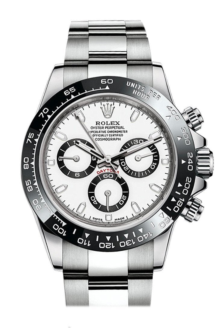 Cosmograph Daytona 40 White Dial Stainless Steel Oyster Men's Watch 116500LN 116500.