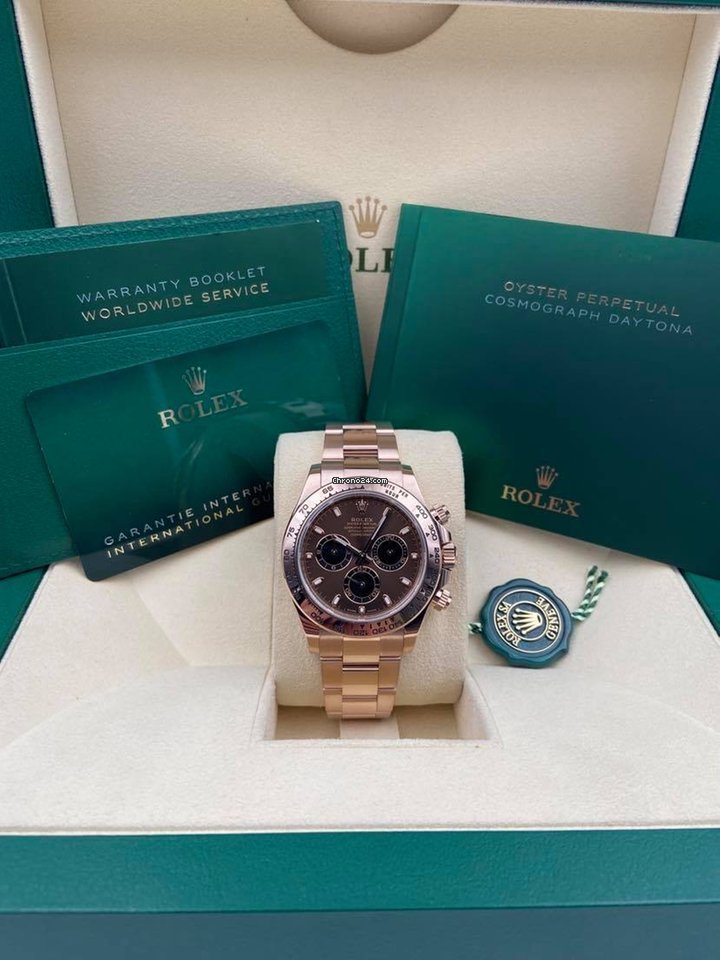 Daytona Rose Gold Chocolate Index Dial 116505 Unworn.