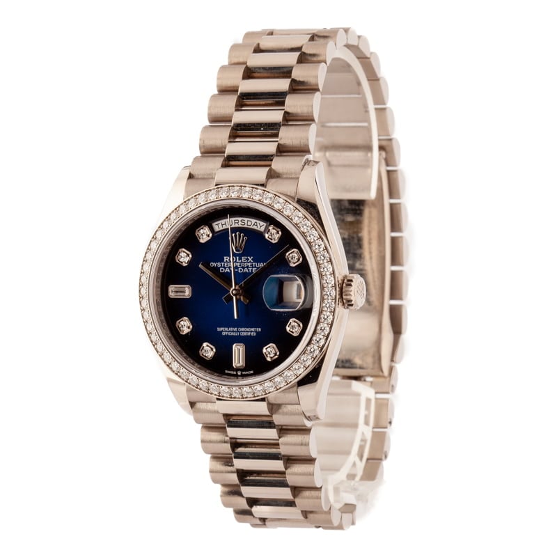 Rolex Day-Date President 128349 Diamond Dial & Bezel