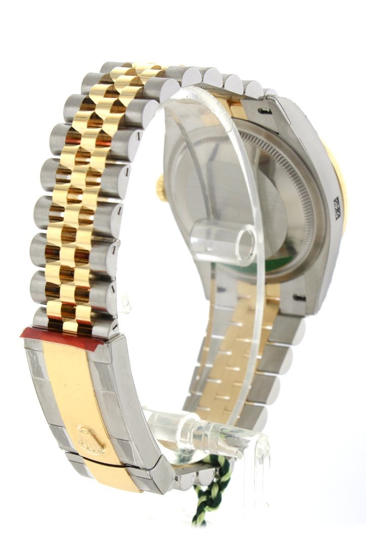 Datejust 36 White Roman Dial Fluted Bezel Jubilee Yellow Gold Two Tone Watch 126233 NP.