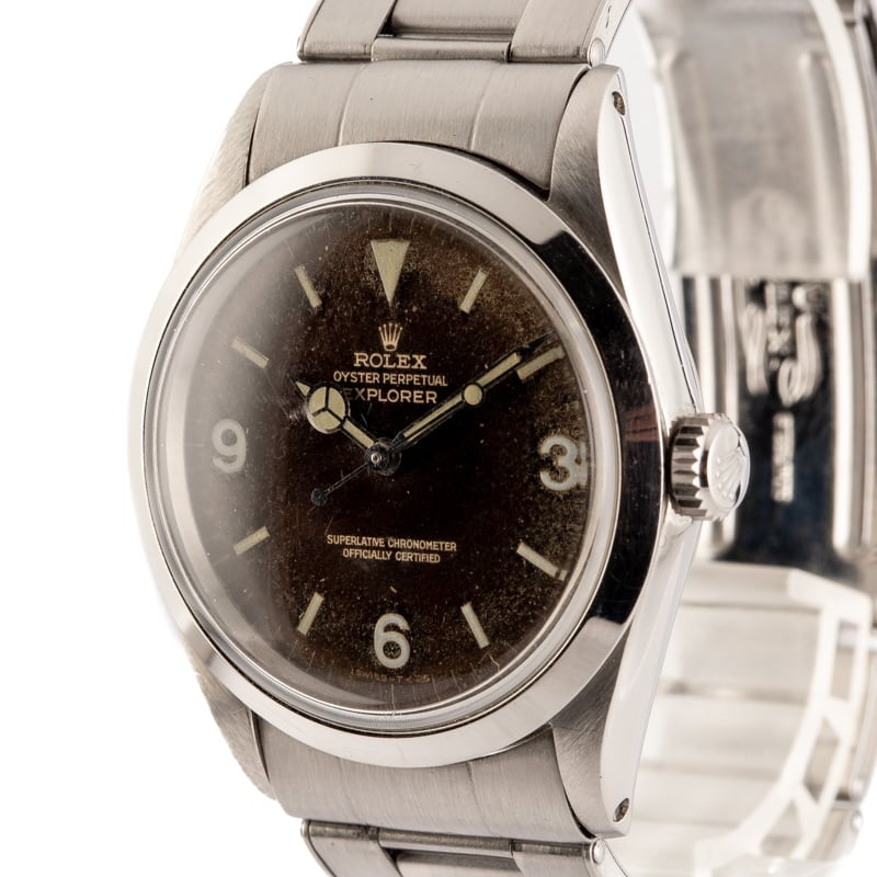 Vintage Rolex Explorer 1016 Gilt Tropical Dial