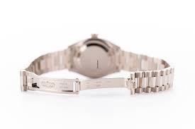 Rolex Lady Datejust 28 White Gold Pink Opal Diamond IX Dial & Diamond Bezel President Bracelet 279139RBR - BRAND NEW