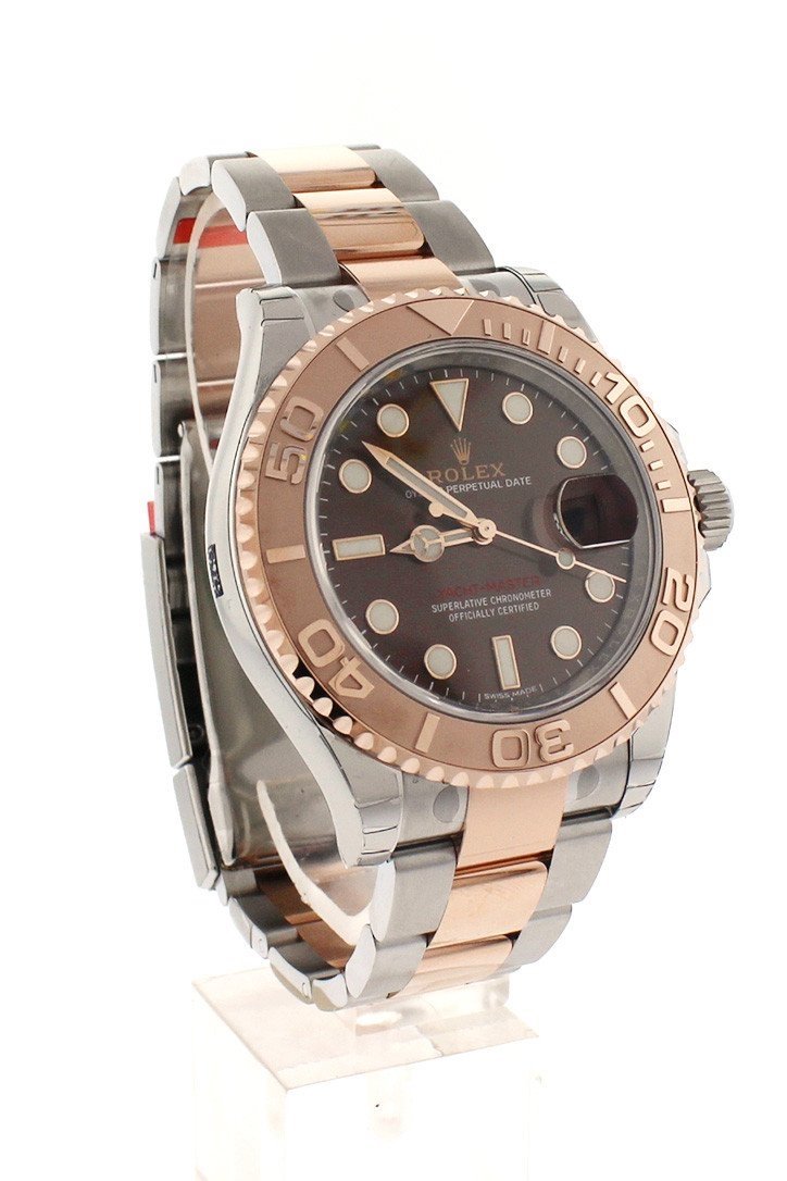 YACHT-MASTER 40 Chocolate Dial 18k Rose Gold Mens Watch 116621.