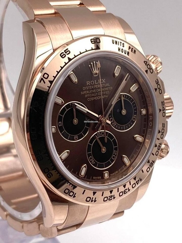 Daytona Rose Gold Chocolate Index Dial 116505 Unworn.