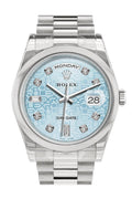 Day Date 36 Ice Blue Jubilee design set with diamonds Dial President Men's Watch 118206.