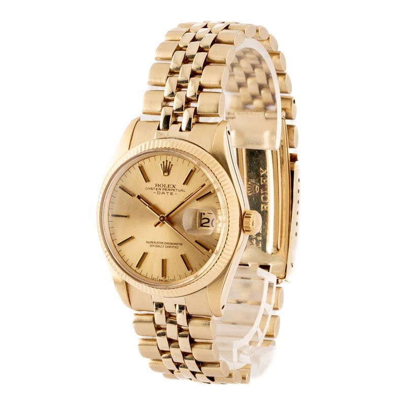 Pre Owned Rolex Date 1503 Champagne Dial