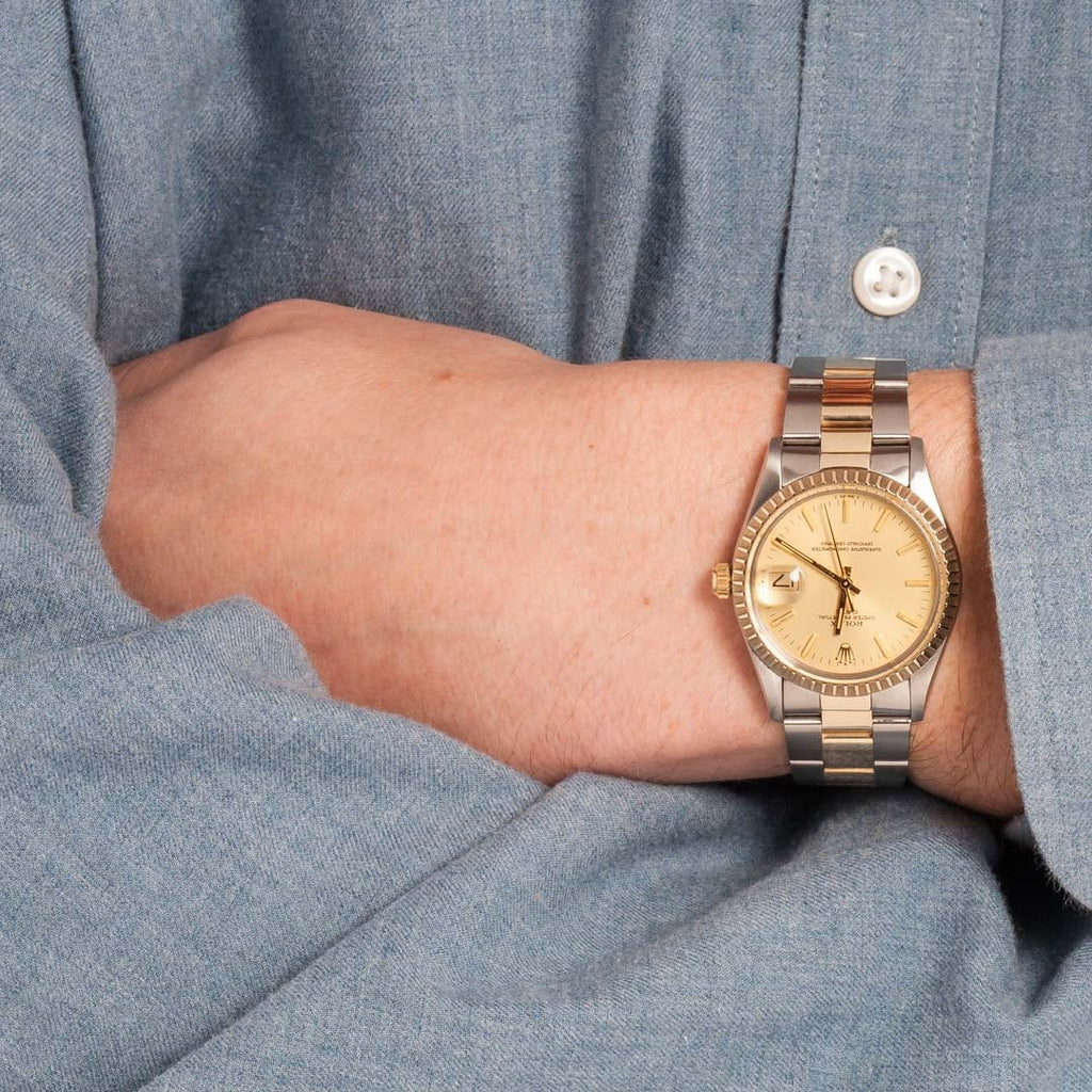 Rolex Date 15053 Champagne Dial