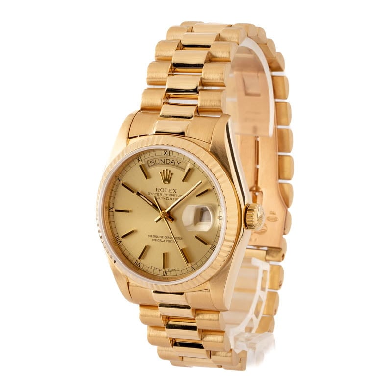 Pre-Owned Rolex President 18038 Index Dial