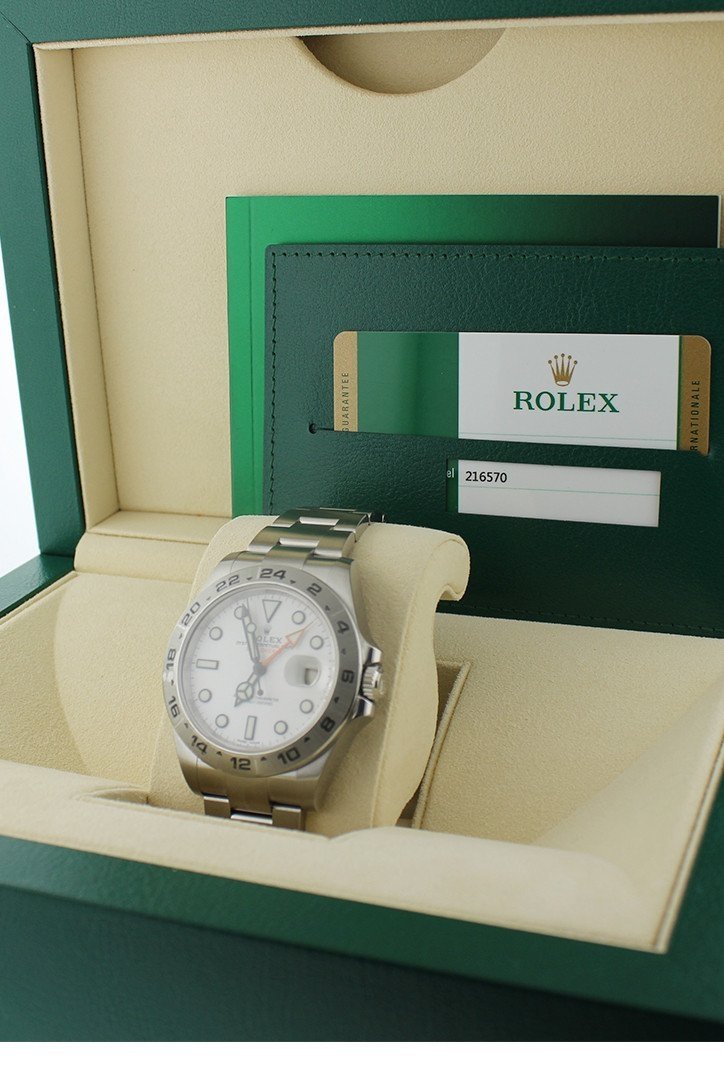 Explorer II White Dial Stainless Steel Men's Watch 216570.