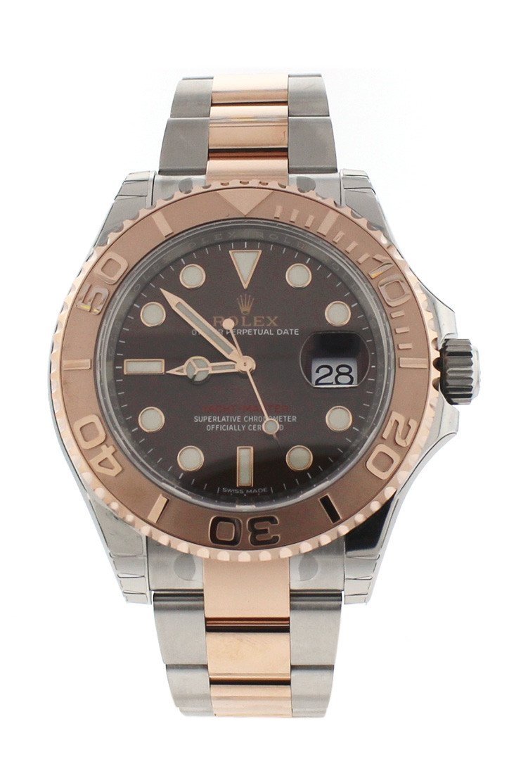 YACHT-MASTER 40 Chocolate Dial 18k Rose Gold Mens Watch 116621.