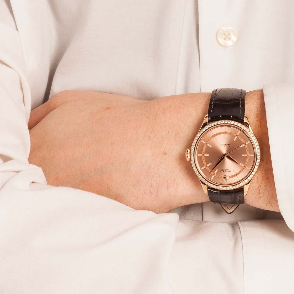 Rolex Cellini 50705 18k Everose Gold