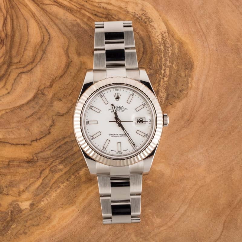 Rolex Datejust II Ref. 116334 White Dial