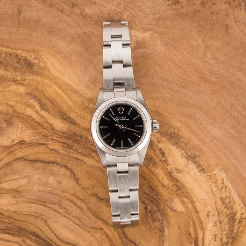 Rolex Oyster Perpetual 76080 Black Dial