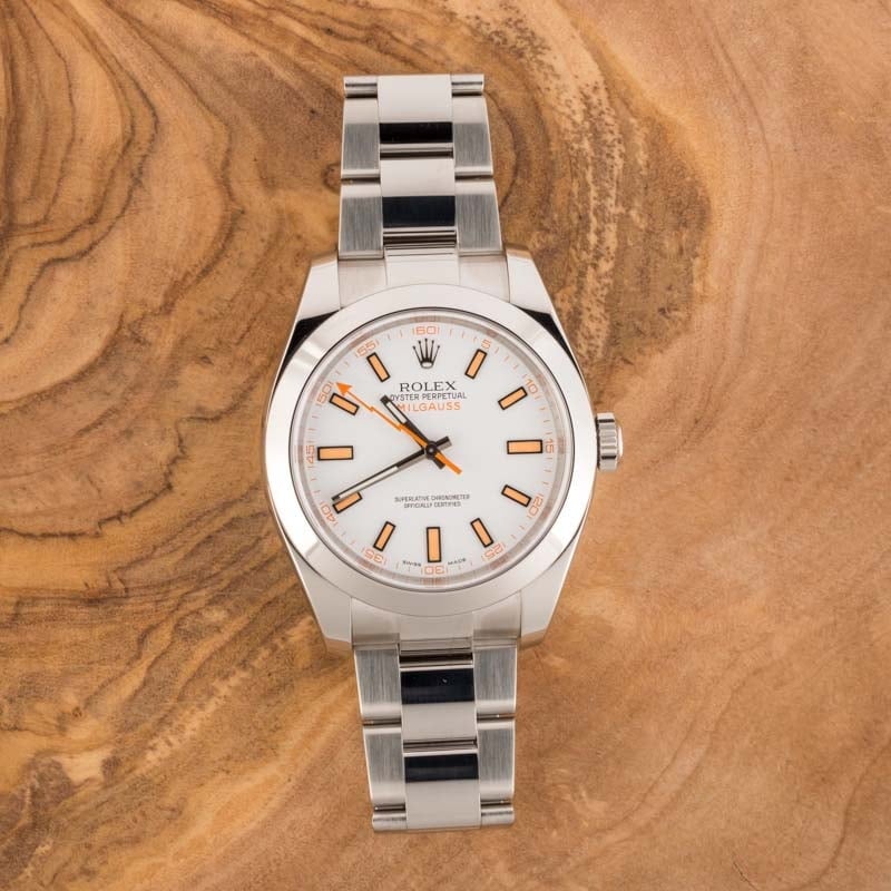 Rolex Milgauss 116400 White Dial