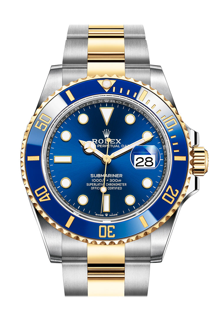 Submariner 41 Blue Dial Stainless Steel and 18K Yellow Gold Bracelet Automatic Men's Watch 126613LB New Release 2020.