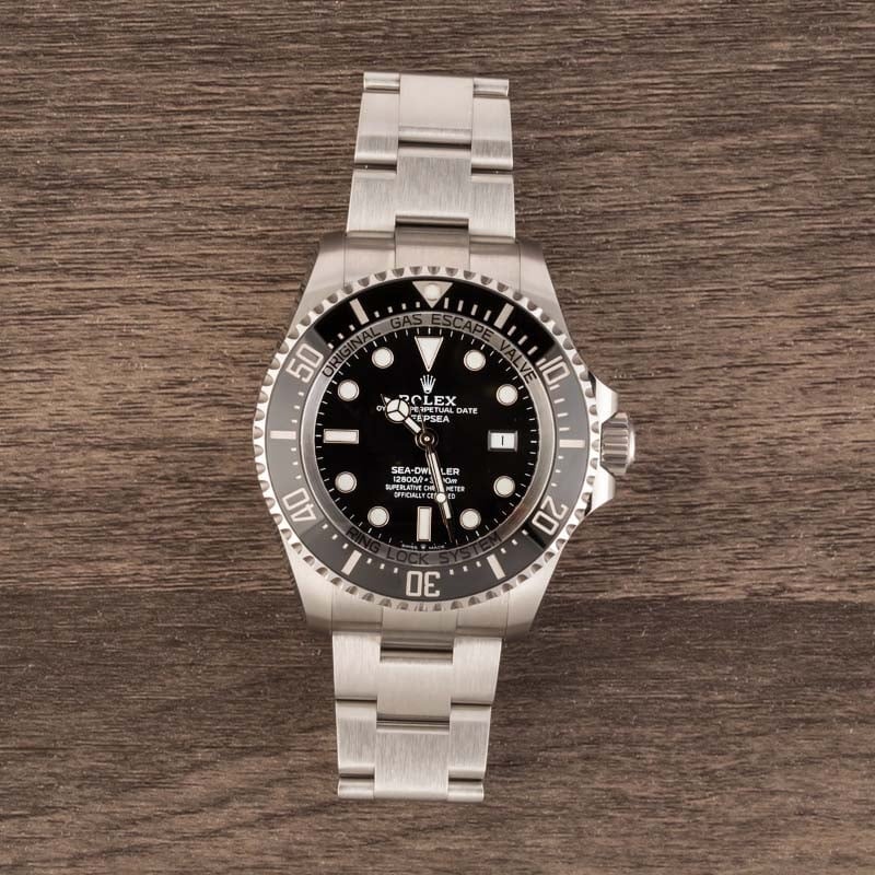 Pre-Owned Rolex DeepSea 126660 Black Dial