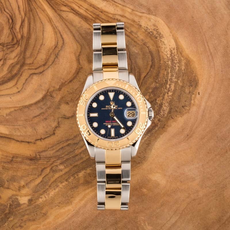 Rolex Mid-Size Yacht-Master 168623 Blue Dial