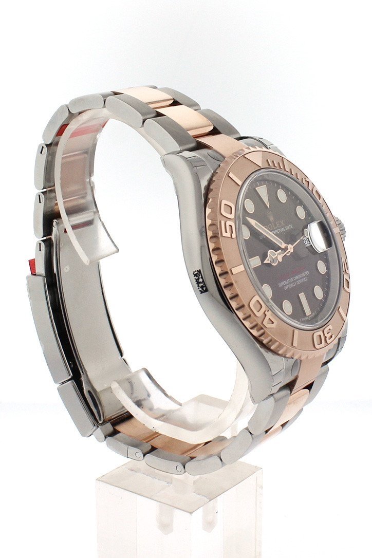 YACHT-MASTER 40 Chocolate Dial 18k Rose Gold Mens Watch 116621.
