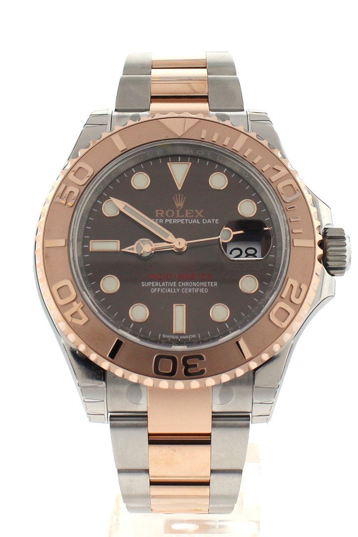 YACHT-MASTER 40 Chocolate Dial 18k Rose Gold Mens Watch 116621.