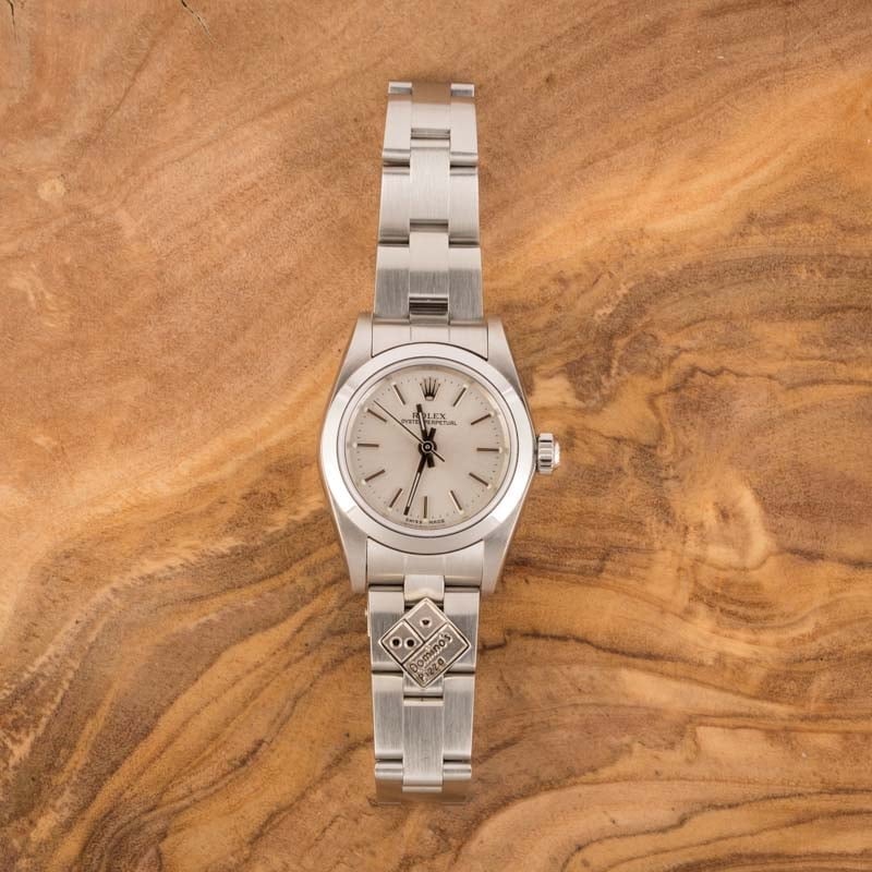 Ladies Rolex Oyster Perpetual 76080 Stainless Steel