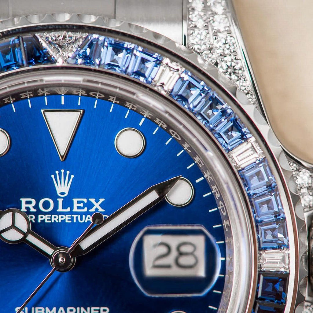 Rolex Submariner Date 116659SABR 18K White Gold Diamonds Sapphires UNWORN