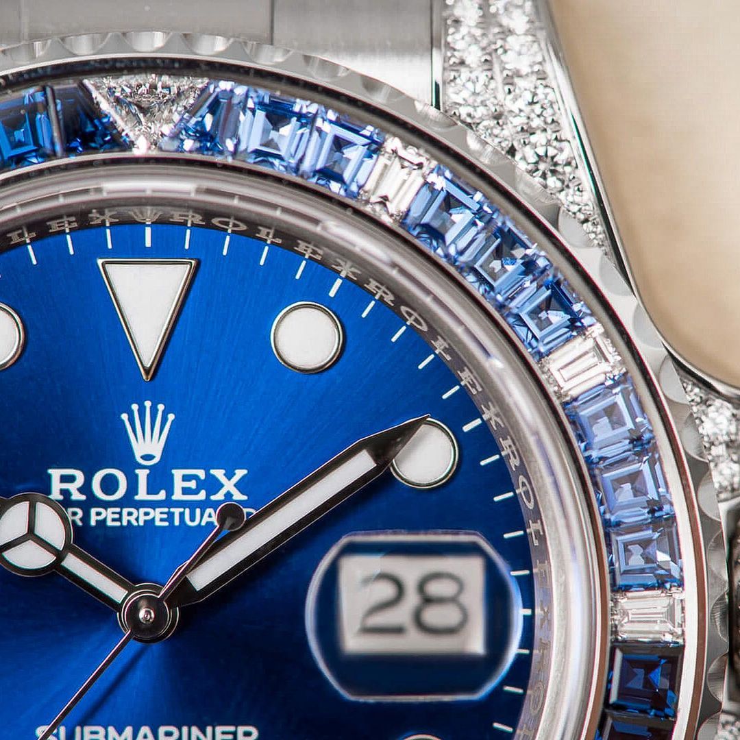 Rolex Submariner Date 116659SABR 18K White Gold Diamonds Sapphires UNWORN