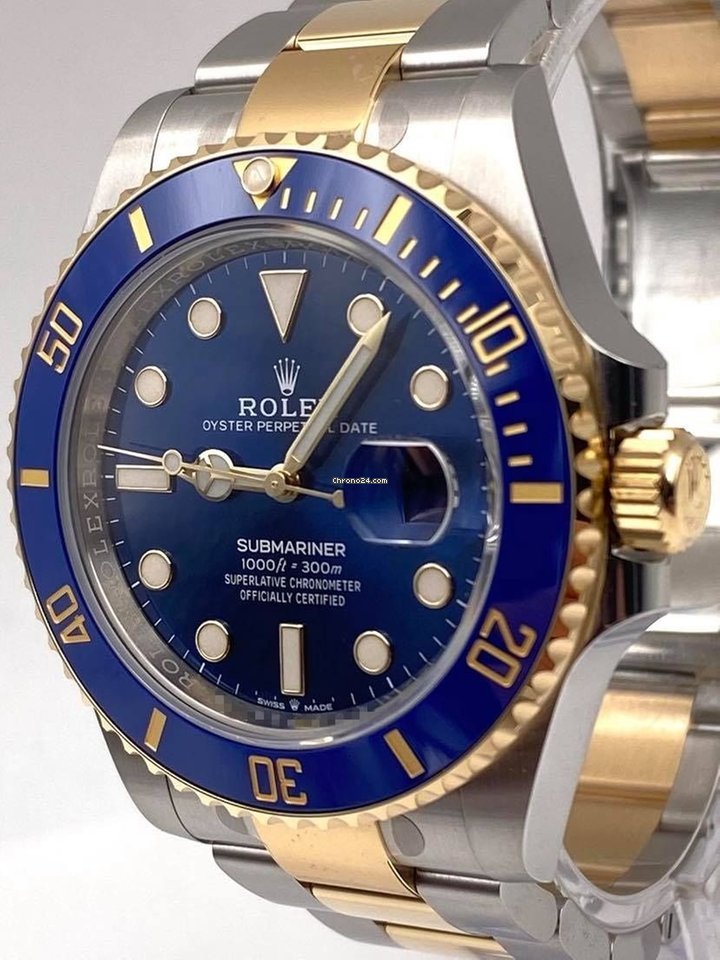 Submariner Date 41mm Blue Dial Two Tone 126613LB 2021 Unworn.