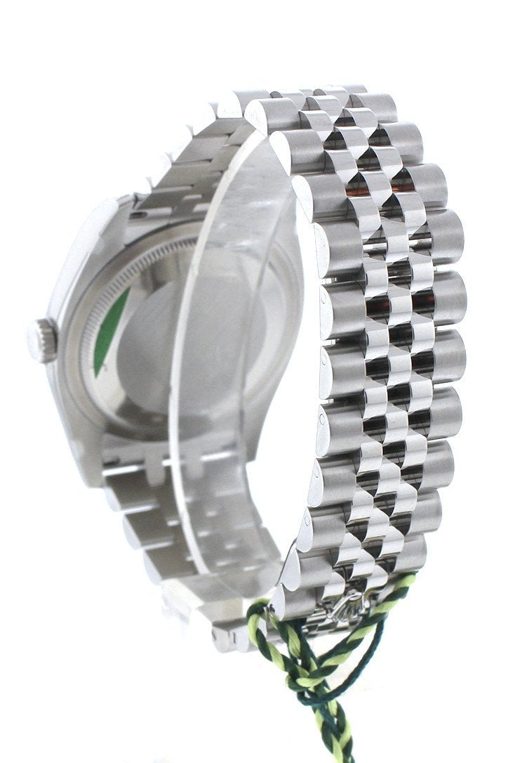 Datejust 36 Black Jubilee design set with Diamonds Dial 18k White Gold Diamond Bezel Jubilee Men's Watch 116244.