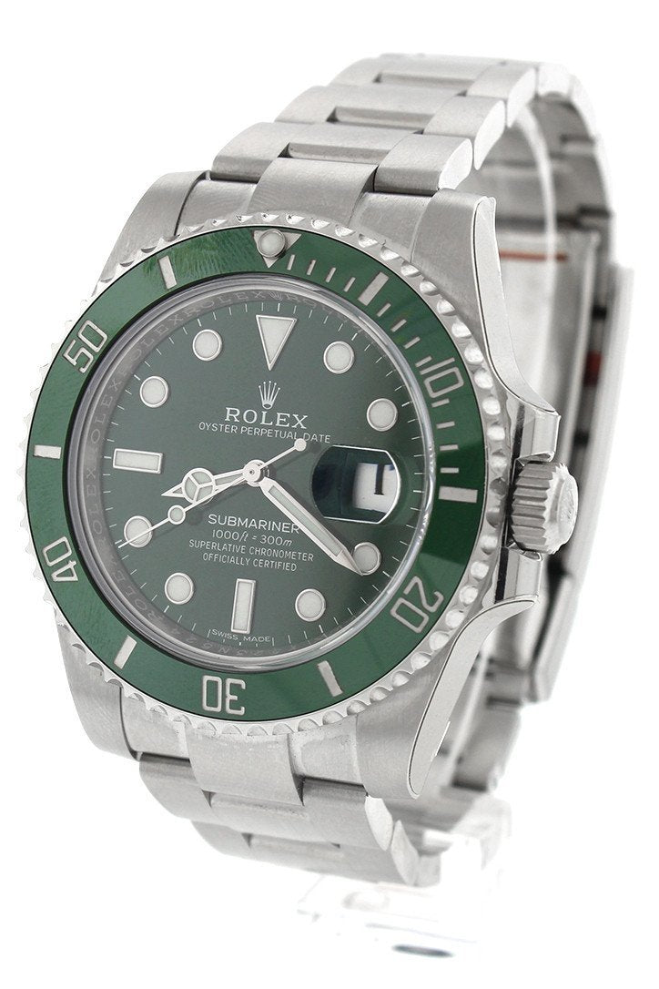 Submariner Hulk Date 40 Green Dial Mens Watch 116610LV 116610.