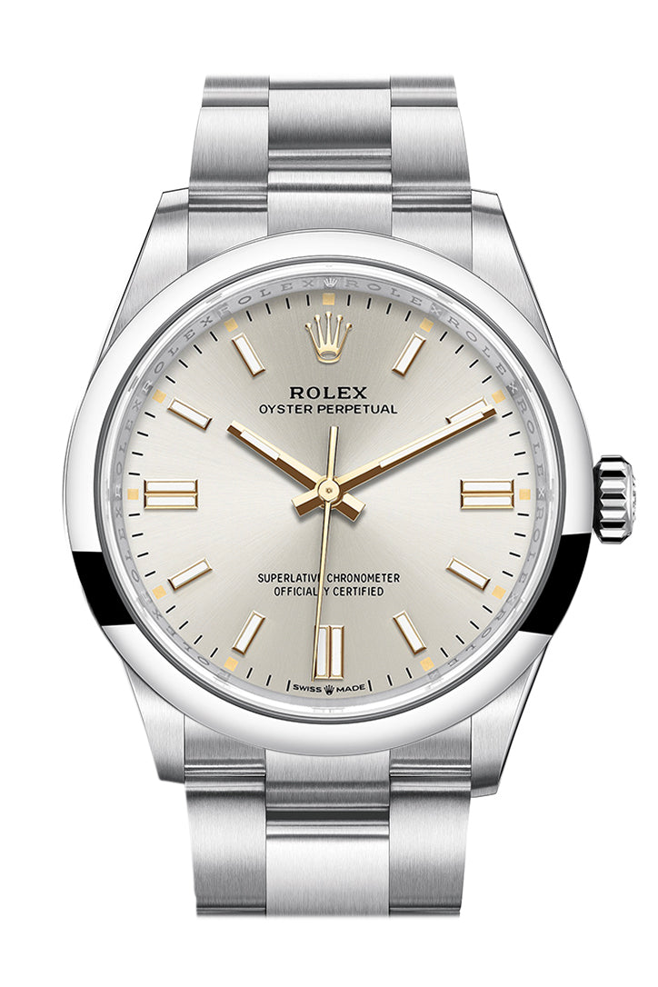 Oyster Perpetual 36 Silver Dial Oyster Bracelet Watch 126000.
