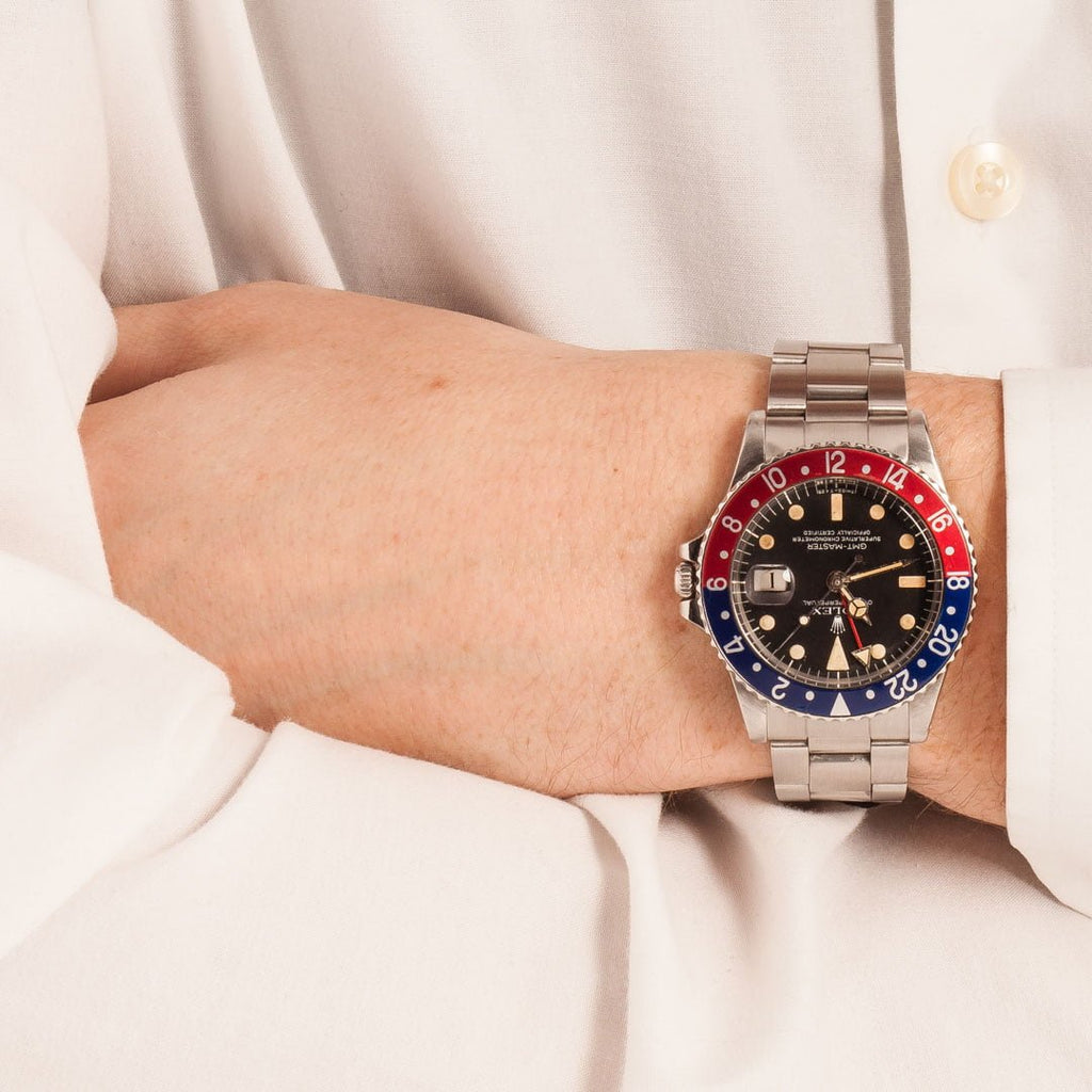 Mens Vintage Rolex GMT-Master 1675 Pepsi
