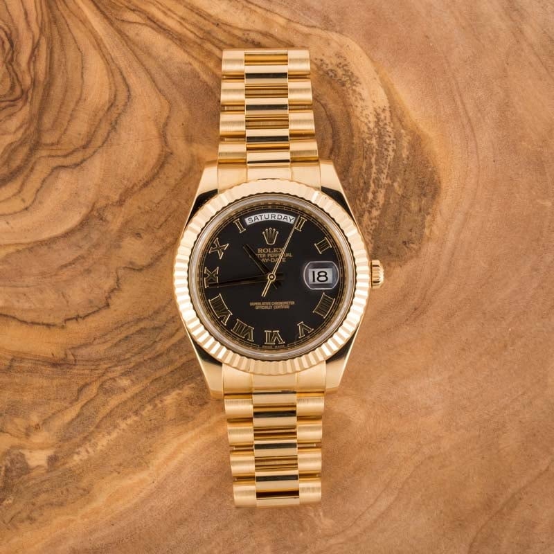 Rolex Day-Date II President 218238 Yellow Gold