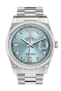 Day Date 36 Ice Blue set Diamonds Dial President Men's Watch 118206.