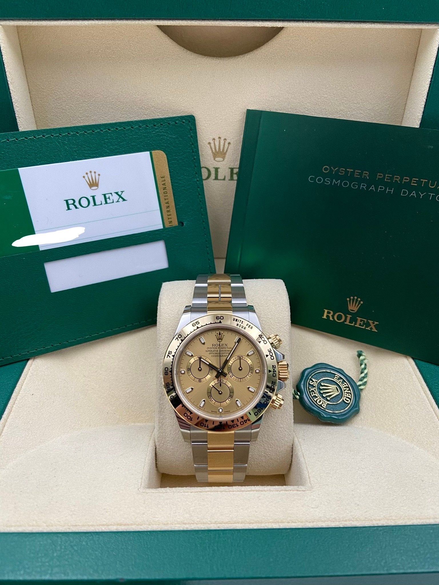 Daytona Two Tone Champagne Dial 116503 Unworn.