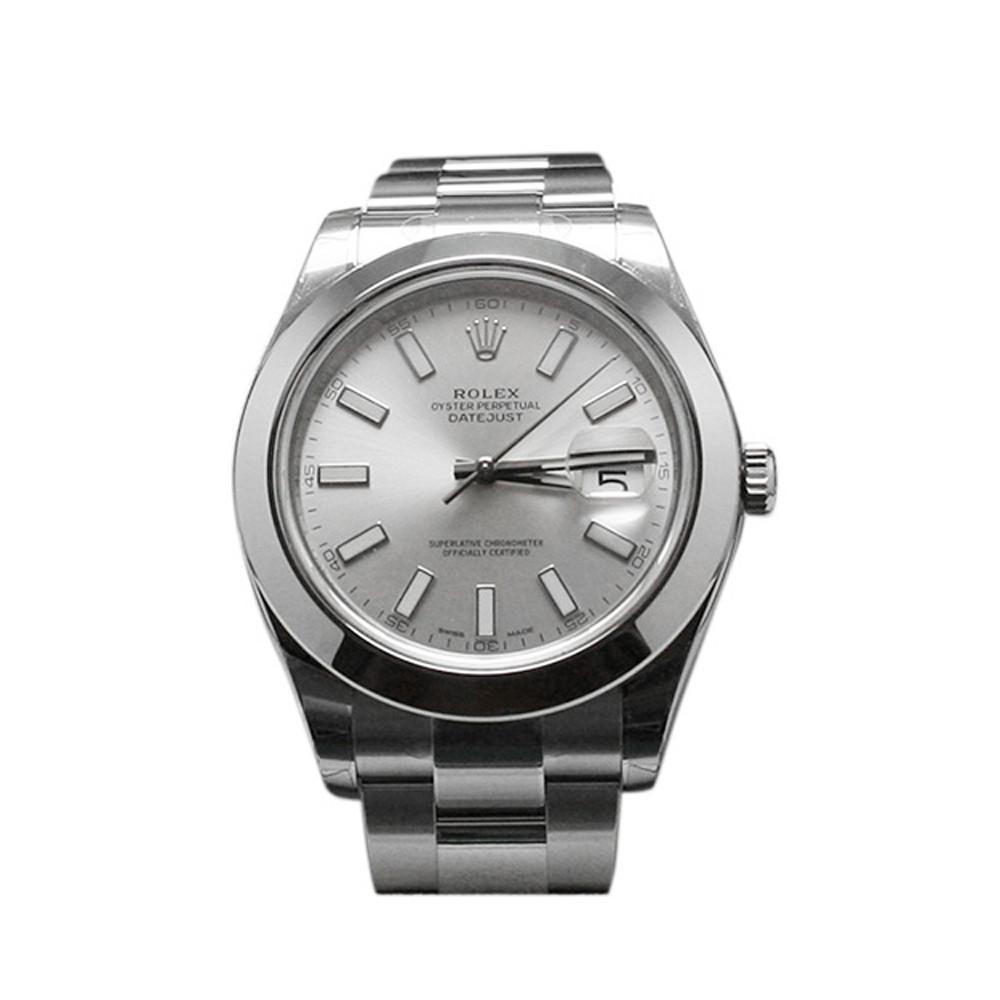 Datejust II 41 Silver Dial Steel Men's Watch 116300.