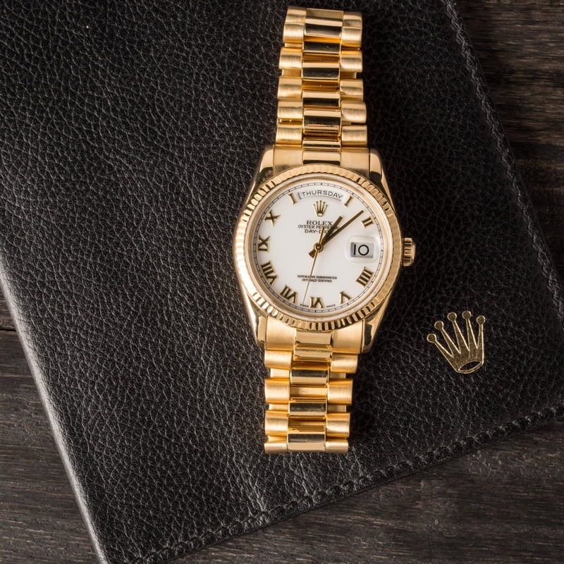 Rolex President 118238 White Dial