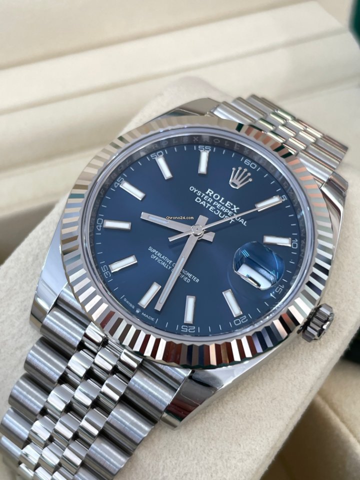 Datejust 41mm 126334 Blue Index Jubilee 2021.