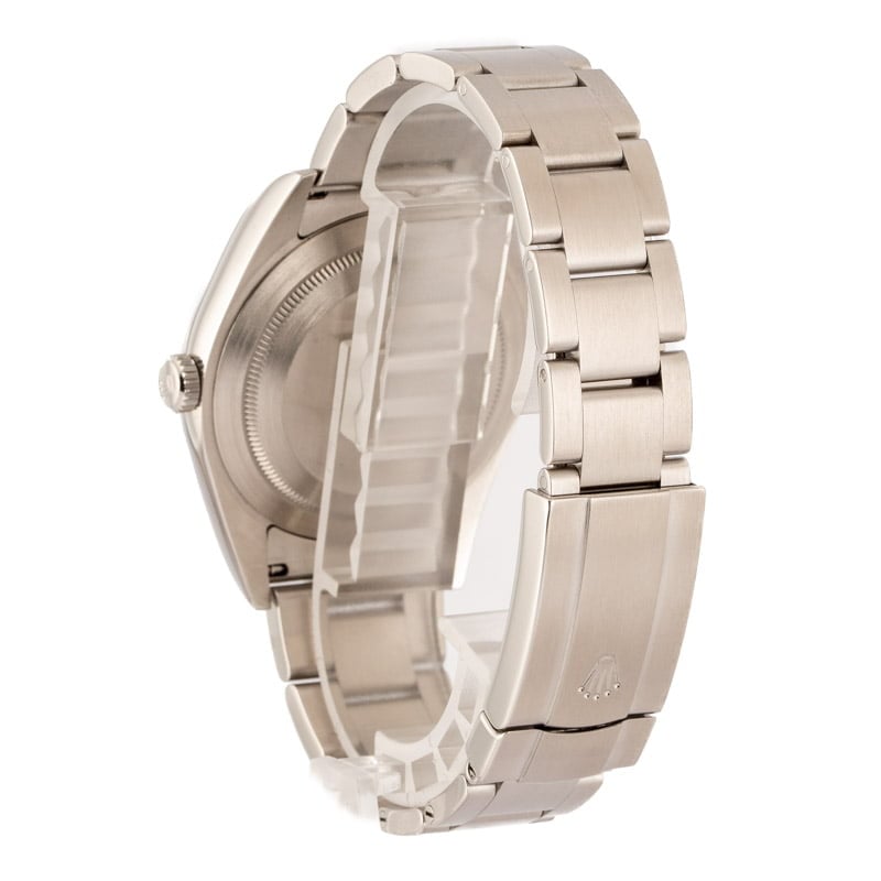Rolex Oyster Perpetual 114300 Dark Rhodium Index Dial