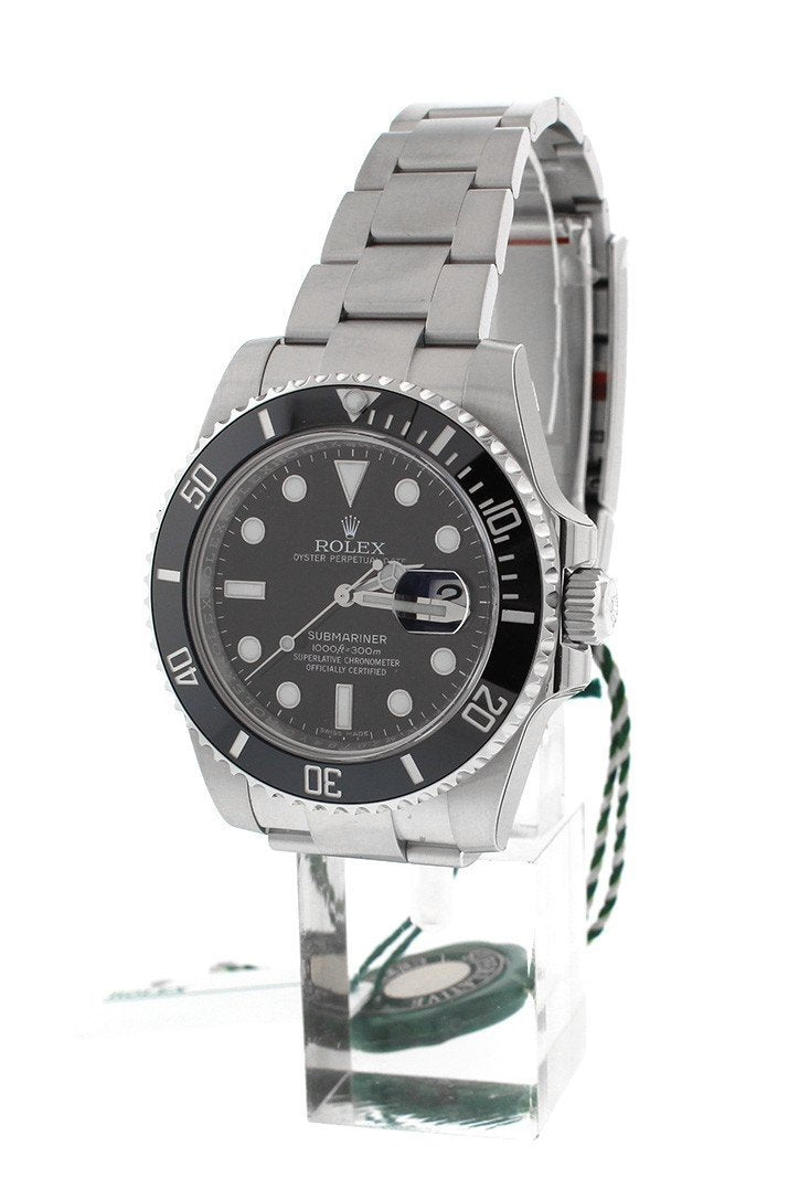 Submariner Date 40 Black Dial Mens watch 116610LN 116610.