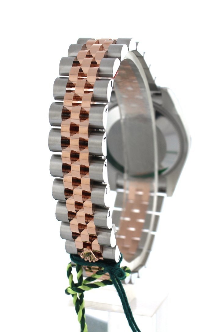 Datejust 31 Pink Raised Floral Motif Dial 18K Rose Gold Two Tone Jubilee Ladies Whatch 178241.