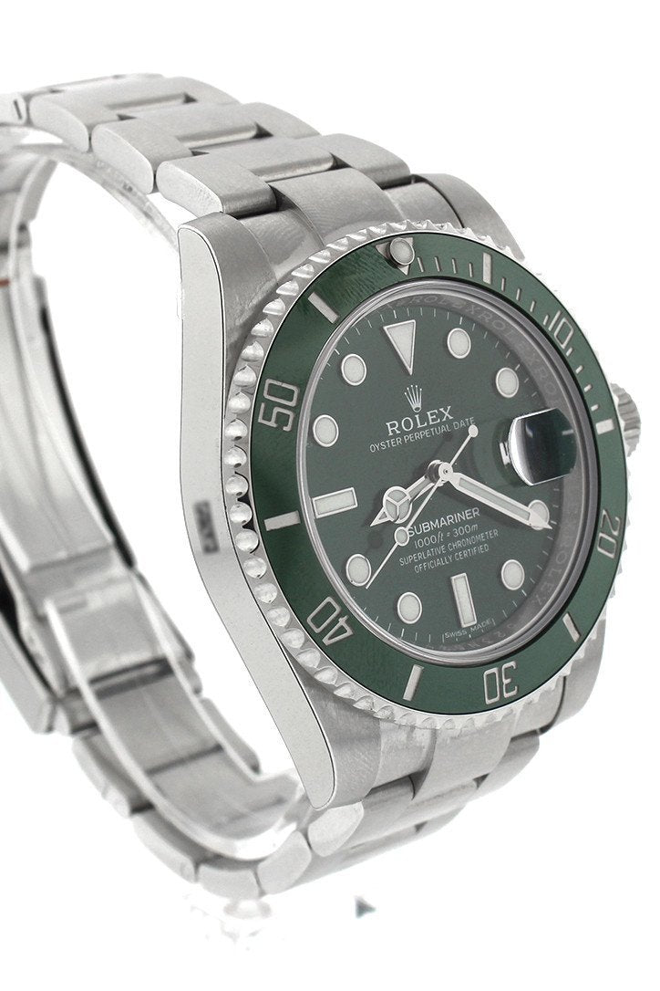 Submariner Hulk Date 40 Green Dial Mens Watch 116610LV 116610.