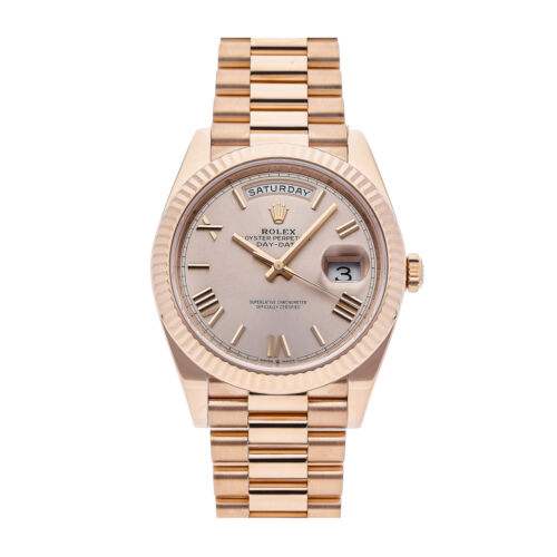 Datejust 31 White Roman Dial Diamond Bezel 18K Rose Gold Two Tone Ladies Watch 278341.