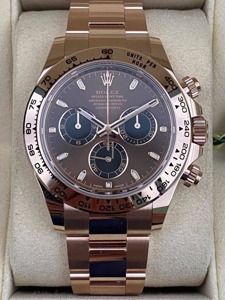 Daytona Rose Gold Chocolate Index Dial 116505 Unworn.
