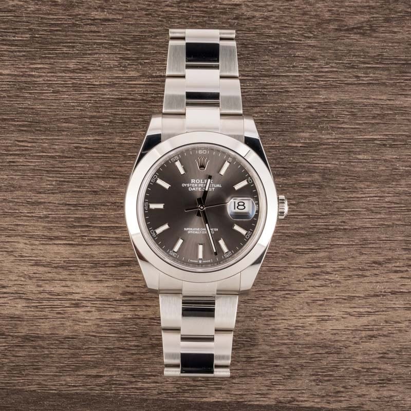 Rolex Datejust 41 Ref 126300 Slate Dial