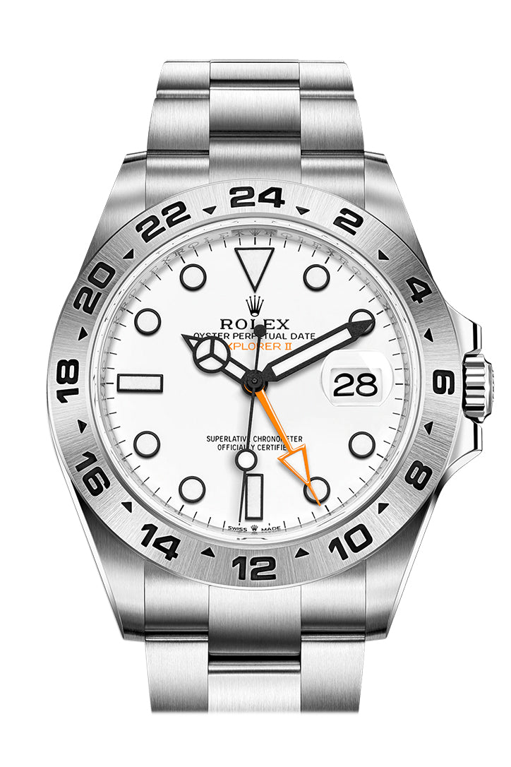Explorer II 42 White Dial Stainless Steel Men's Watch 226570.