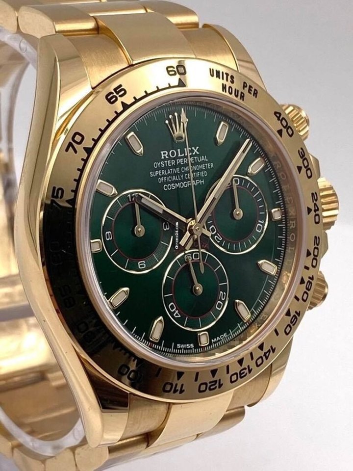 Daytona Yellow Gold Green Dial 116508 Unworn 2020.