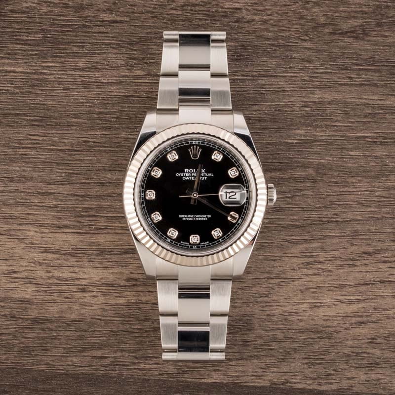 Rolex Datejust 41 Ref 126334 Black Diamond Dial