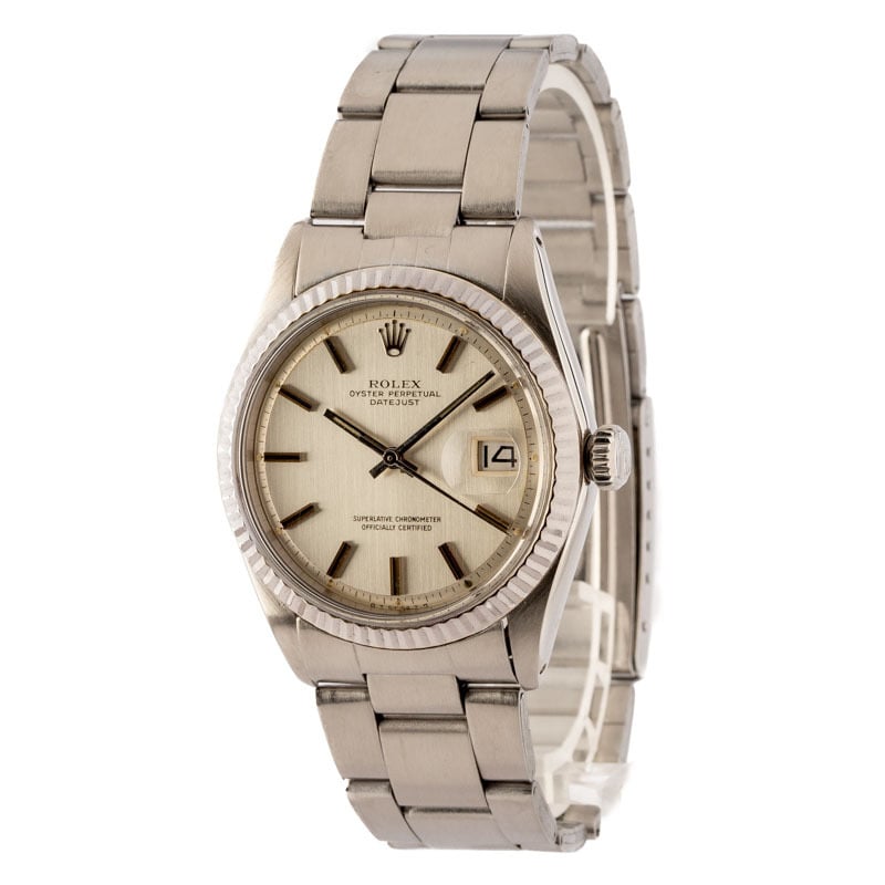 Pre-Owned Rolex Datejust 1601 Silver Dial